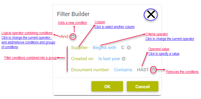 clp_web_filter builder elements
